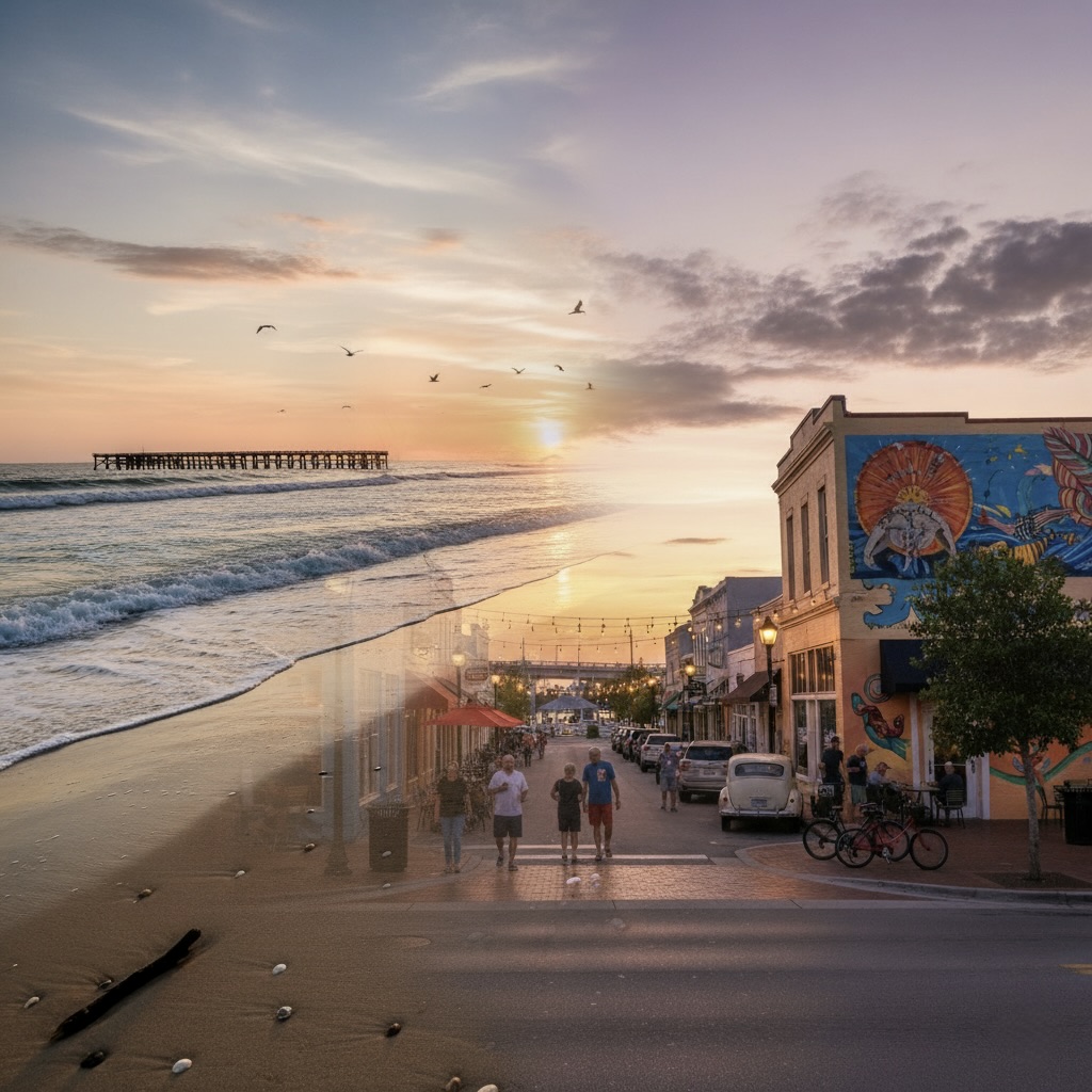 Eau Gallie neighborhood and riverfront