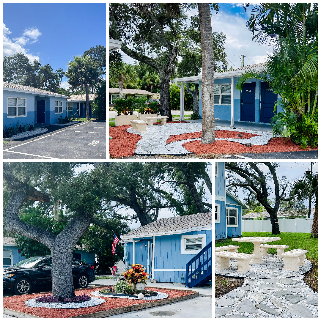 Silver Pineapple courtyard and buildings